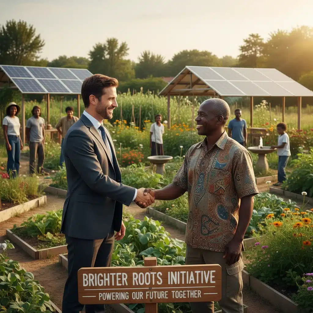 Business leader demonstrating corporate social responsibility