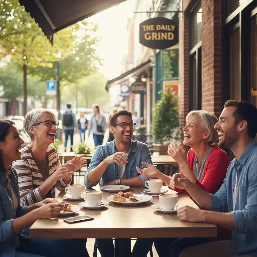 Friends enjoying social interaction without phones